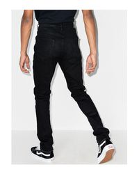 Purple Brand Men's P001 Black Resin 3/D Jeans, Size 34