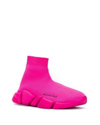 Balenciaga Slip-on Sock Trainers in Fuchsia (Pink) | Lyst