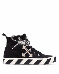 OFF-WHITE Zwarte hoge sneakers - Artishock Luxe en exclusieve mode
