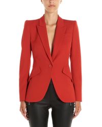 alexander mcqueen red jacket