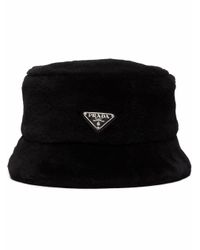 black prada bucket hat