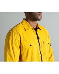 stone island overshirt mustard