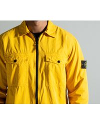 stone island overshirt mustard
