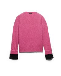 Prada Shetland Wool Sweater in Yellow for Men | Lyst