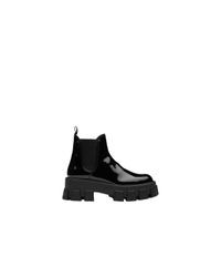 prada patent leather booties