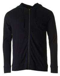 Nudie Jeans Black Ebbe Hooded Heavy Slub Sweat for men