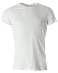 J.Lindeberg White Cody Short Sleeved Crew Neck for men