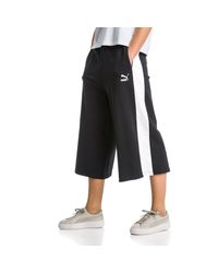 puma classics 3/4 black culottes