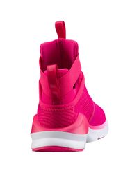 puma fierce high-top strap flocking sneaker