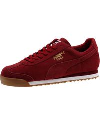 PUMA Roma Suede Paisley Men's Sneakers in Red for Men | Lyst