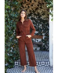 Warehouse corduroy jumpsuit Clearance