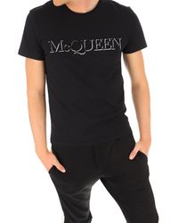 Camiseta de Hombre Baratos en Rebajas Alexander McQueen de hombre de color  Negro - Lyst