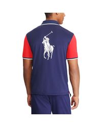 Polo Ralph Lauren Rubber Us Open Ball Boy Polo Shirt In French Navy Blue For Men Lyst Polo Ralph Lauren Rubber Us Open Ball Boy Polo Shirt In French Navy Blue For Men Lyst