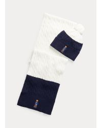 polo bear hat and scarf set