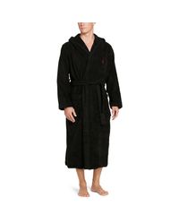 polo robe with hood