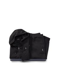 polo hoodie and jogger set