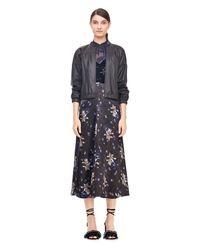 Rebecca Taylor - Black Leather Bomber Jacket - Lyst