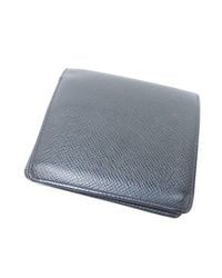 Louis Vuitton Taiga Bifold Wallet With Coin Pocket M30452 Porte Billets 3 Partes Crédit in Black ...