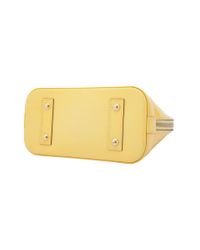 Louis Vuitton Leather Pre-owned Monogram Vernis Alma Bb in Yellow - Lyst
