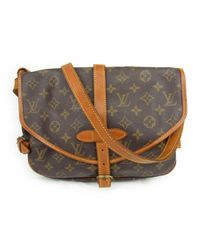 Louis Vuitton Saumur 30 Crossbody Shoulder Bag Monogram M42256 in Brown - Lyst