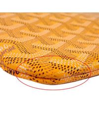 Goyard [pre-loved] &quot;sac Poitier&quot; Yellow Pvc Coating Canvas[near Mint][authentic] - Lyst