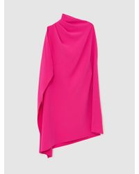 Reiss Nina Cape One Shoulder Maxi Dress in Green | Lyst UK Reiss Nina Cape One Shoulder Maxi Dress in Green | Lyst UK