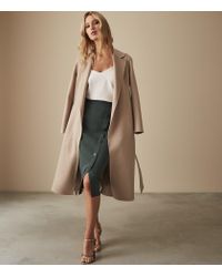 hatty button front pencil skirt