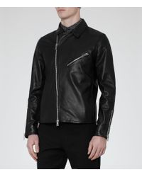 leather jacket reiss