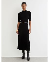 Reiss Camel Bodycon Knitted Colourblock Midi Dress in Black | Lyst UK Reiss Camel Bodycon Knitted Colourblock Midi Dress in Black | Lyst UK