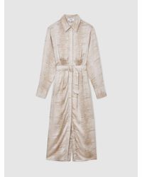 reiss darcy belted midi dress REISS Darcy Belted Midi Dress