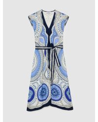 short sleeve navy midi dress The TENCEL™ Short-Sleeve Midi Dress