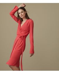 reiss grace wrap dress