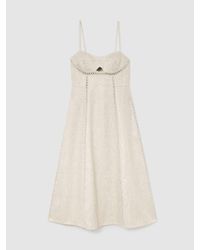 reiss emma linen dress REISS Emma Midi Dress