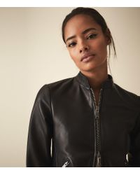 reiss aries leather jacket