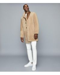 reiss shearling coat