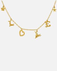 Alex Monroe - Metallic Love Mixed Charm Necklace - Lyst