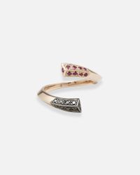 Selin Kent - Metallic Eva Pave Ring - Lyst