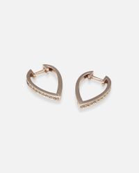 Carbon & Hyde - Metallic Small Drop Huggies - Lyst