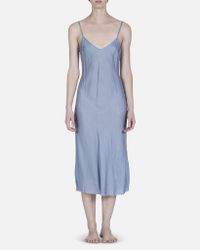 Organic By John Patrick Blue Bias Long Slip In Dune
