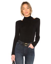 Haute Hippie Black Halfway There Top