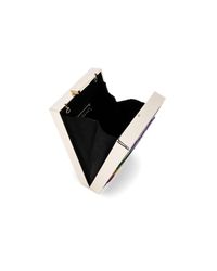 Alice + Olivia Black Sophia Embellished North South Clutch