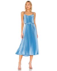 Vince Blue Pleated Cami Dress