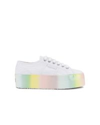 white superga platform sneakers
