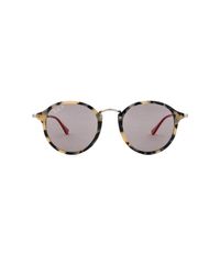 round fleck pop ray ban