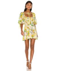 For Love Lemons Leigh Floral Mini Dress In Gelb Lyst