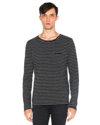 Nudie Jeans Black Orvar Long Sleeved Top for men