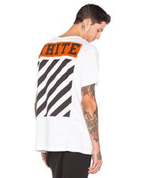 off white orange t shirt