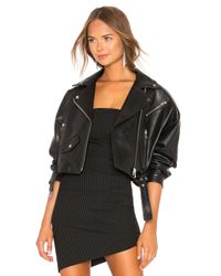 lamarque cropped leather jacket