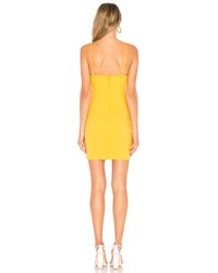 superdown Yellow Sunny Grommet Strap Mini Dress