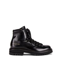 common projects black leather boots
